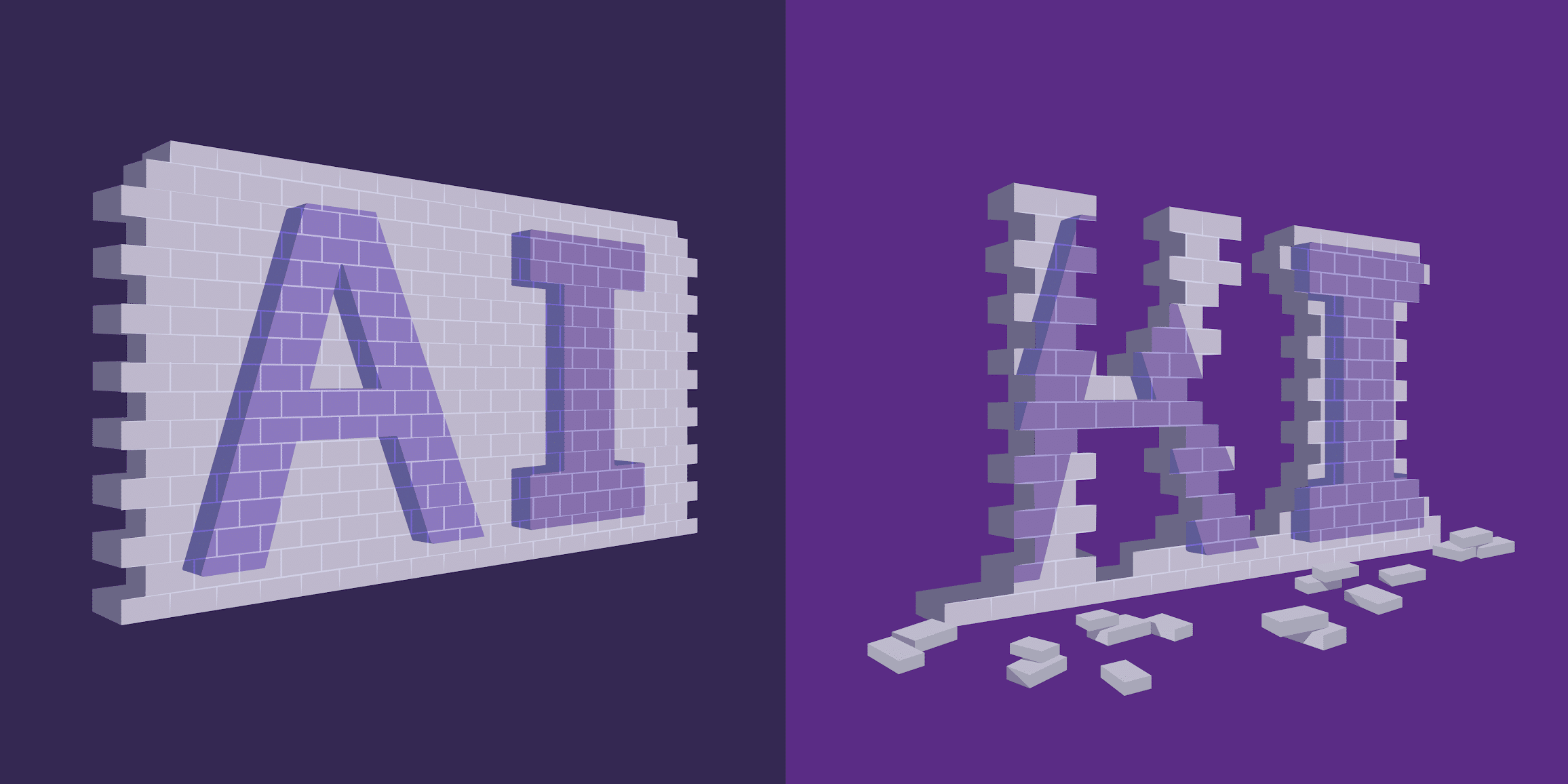 Graphic breaking down "AI" into "KI", or Knowledge Intelligence